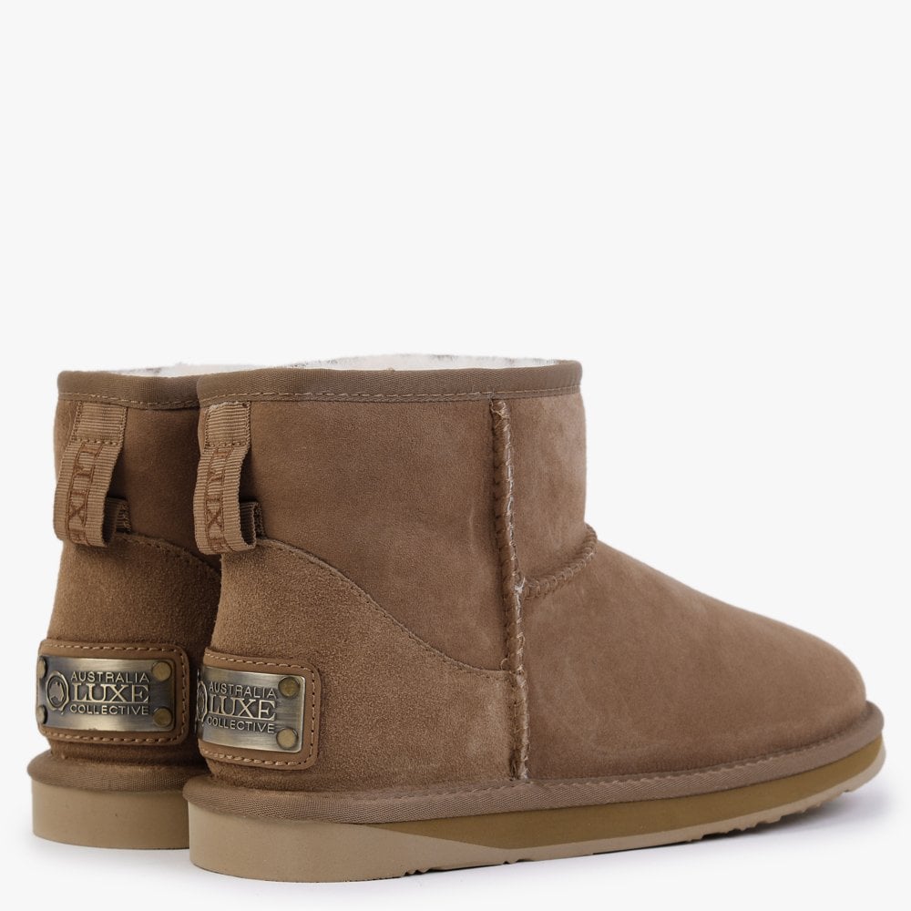 Heritage Xtra Short Chestnut Twinface Sheepskin Boots