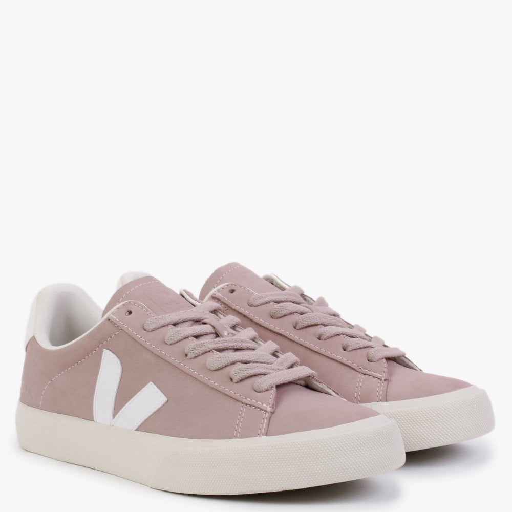 Campo Nubuck Babe White Trainers