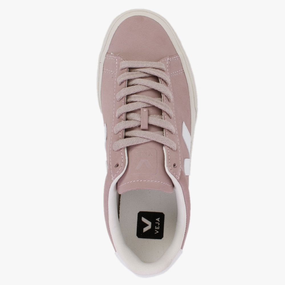 Campo Nubuck Babe White Trainers