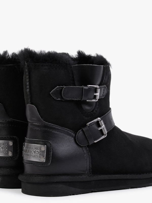 Machina Black Twinface Sheepskin Boots
