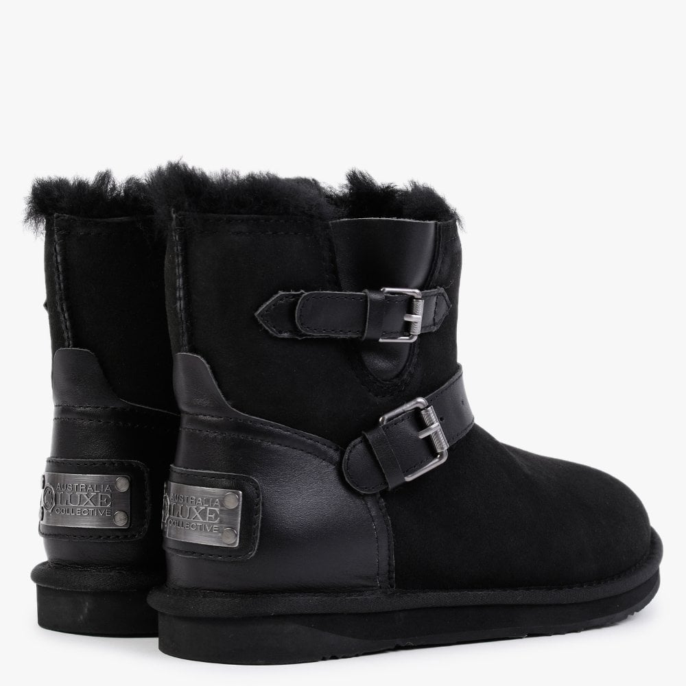 Machina Black Twinface Sheepskin Boots