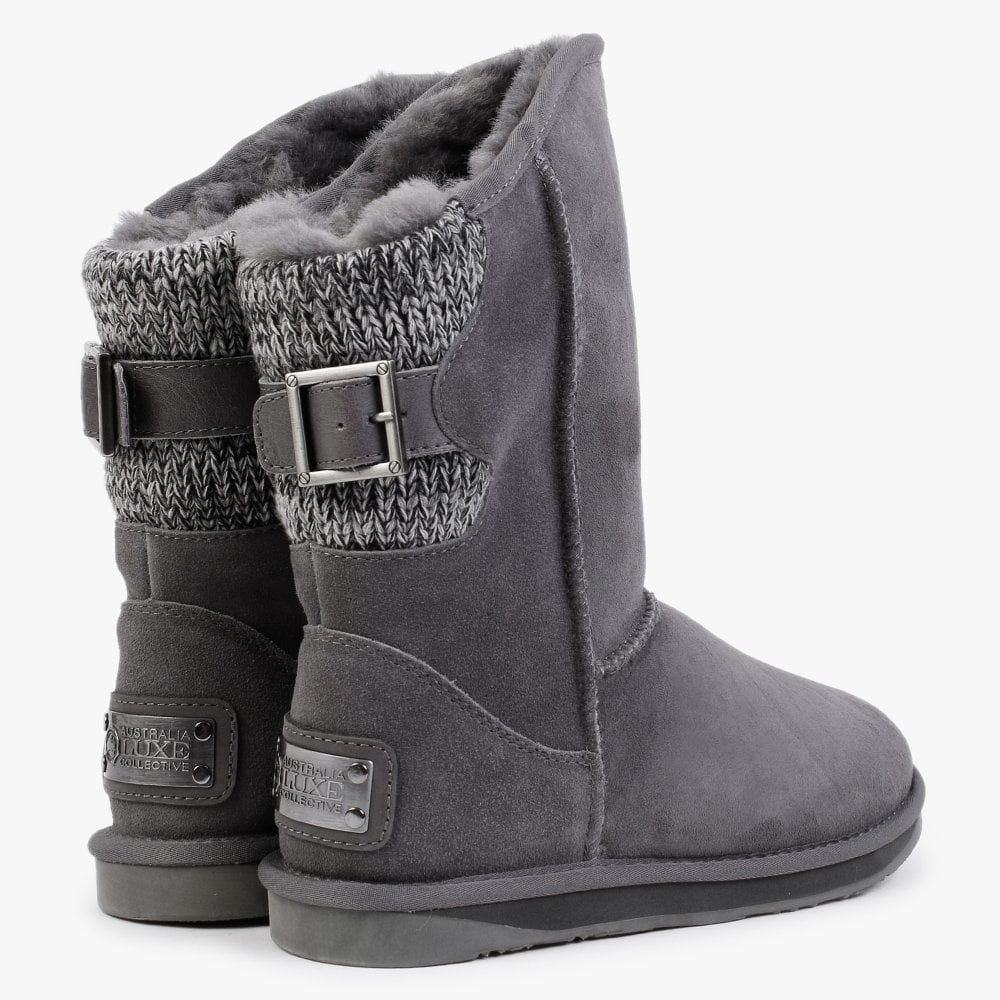 Spartan Knit Short Gray Twinface Boots