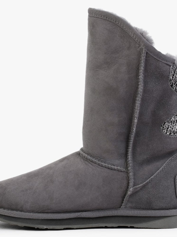 Spartan Knit Short Gray Twinface Boots