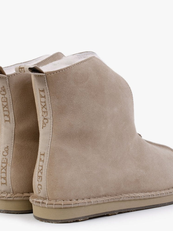 Homewurk Sand Twinface Sheepskin Ankle Boots