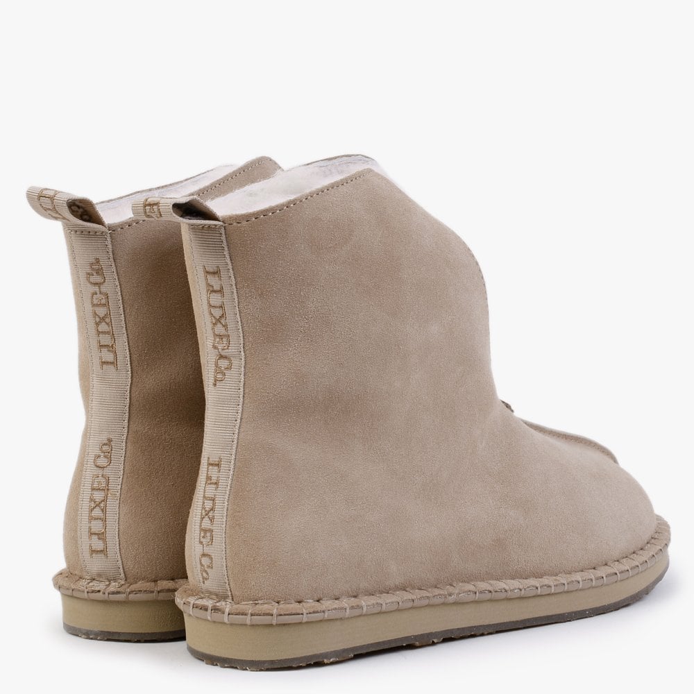 Homewurk Sand Twinface Sheepskin Ankle Boots
