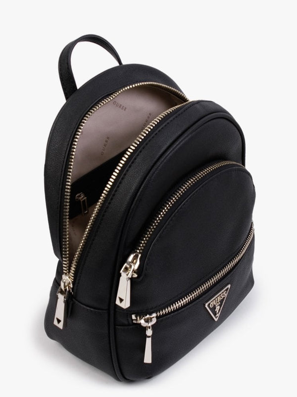 Manhattan II Black Pebbled Backpack