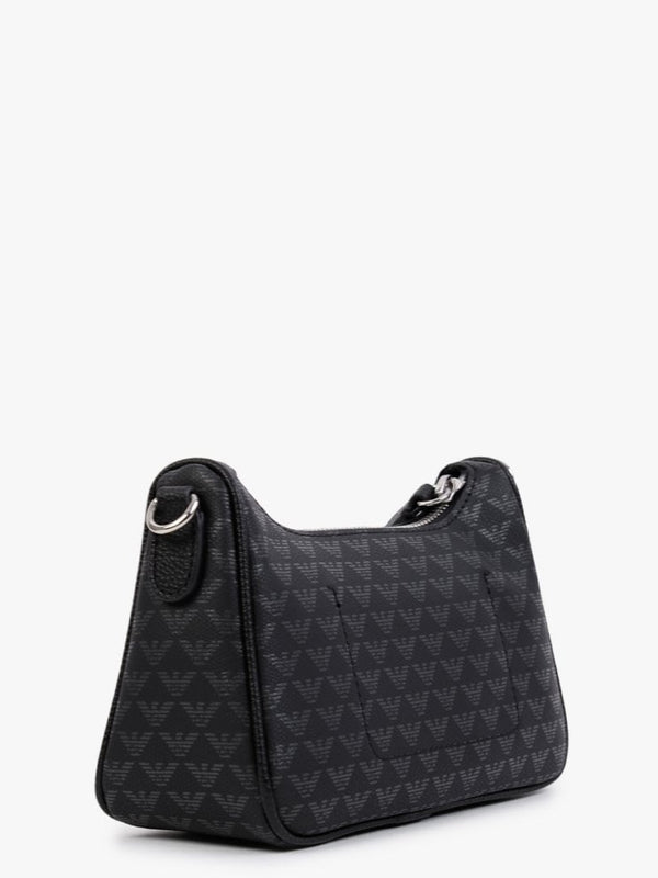 Baguette Logo Black Cross-Body Bag