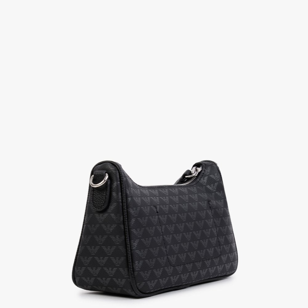 Baguette Logo Black Cross-Body Bag