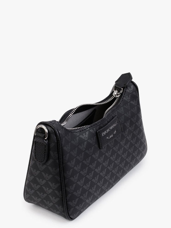 Baguette Logo Black Cross-Body Bag
