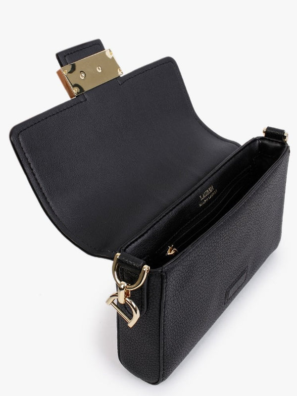 Spencer 21 Black Leather Shoulder Bag