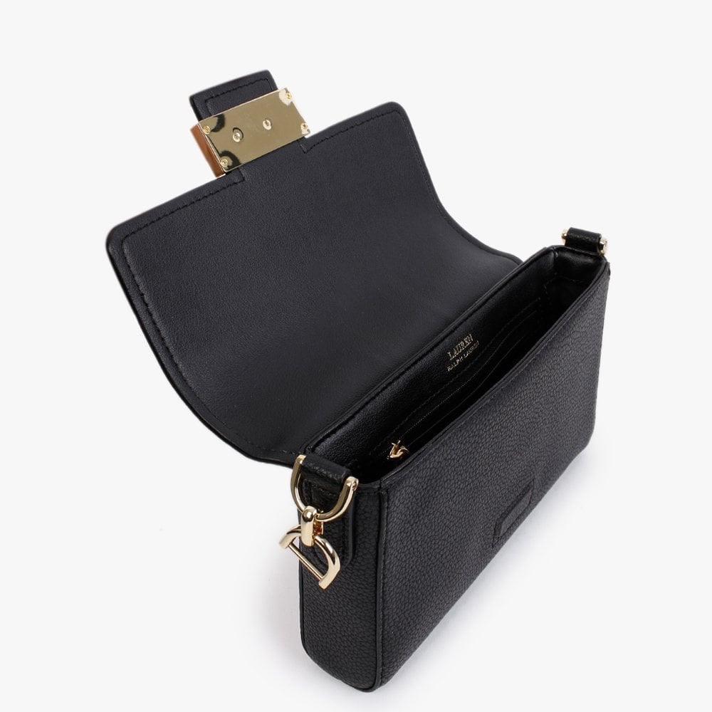 Spencer 21 Black Leather Shoulder Bag