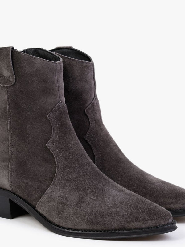 Paprika Grey Suede Cowboy Boot