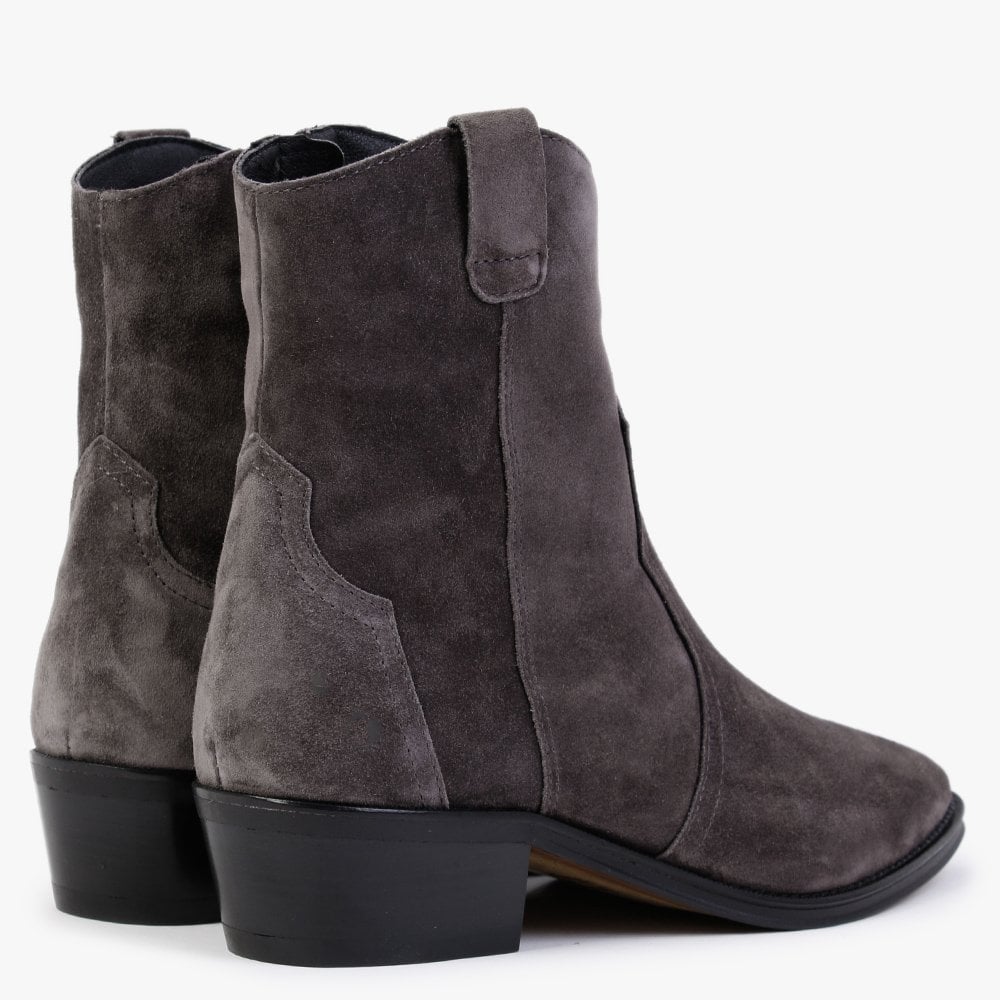 Paprika Grey Suede Cowboy Boot