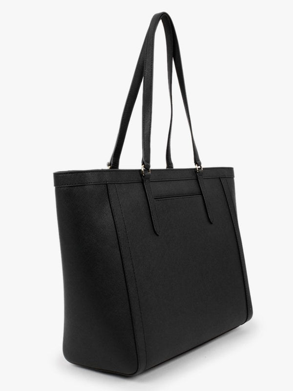 Clare 33 Black Leather Tote Bag