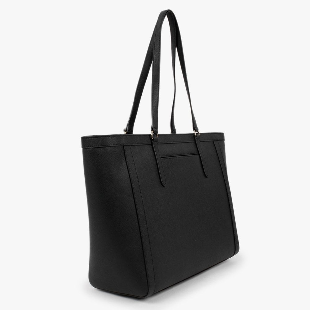 Clare 33 Black Leather Tote Bag