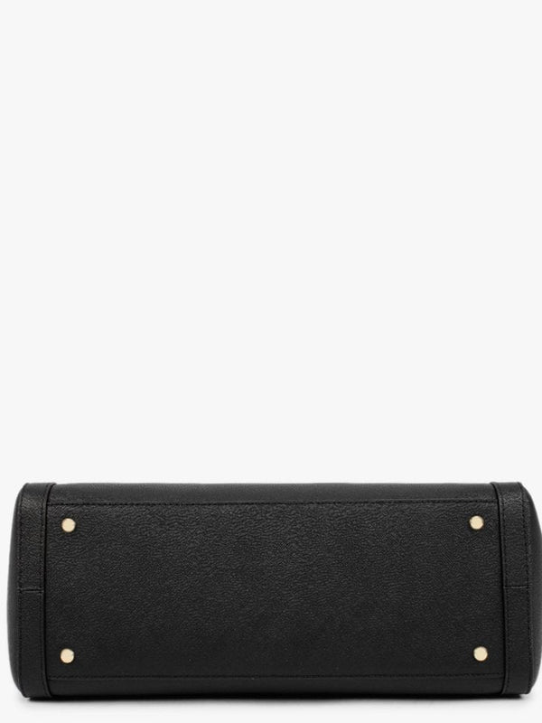 Clare 33 Black Leather Tote Bag