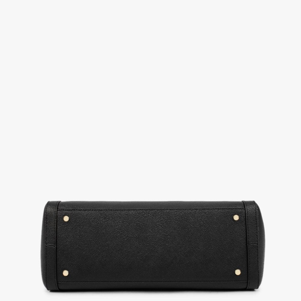 Clare 33 Black Leather Tote Bag