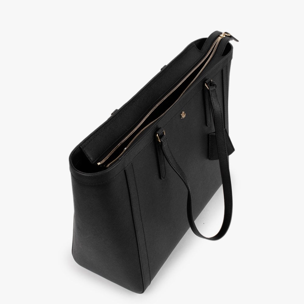 Clare 33 Black Leather Tote Bag