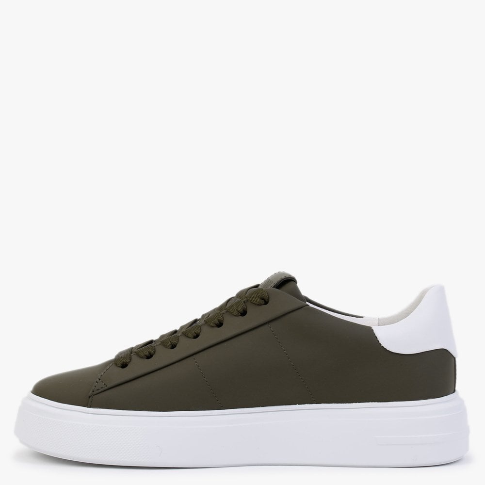 Prologue Matt Green Leather Trainers