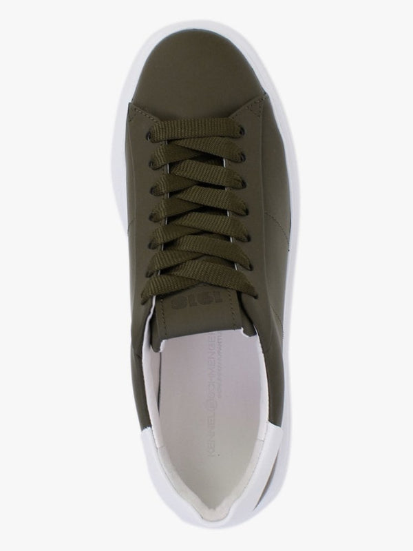 Prologue Matt Green Leather Trainers
