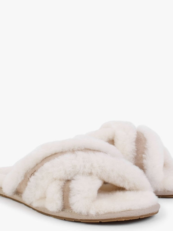 Scuffita Sand Sheepskin Slippers