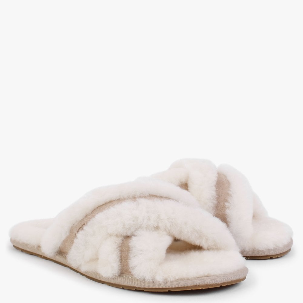 Scuffita Sand Sheepskin Slippers