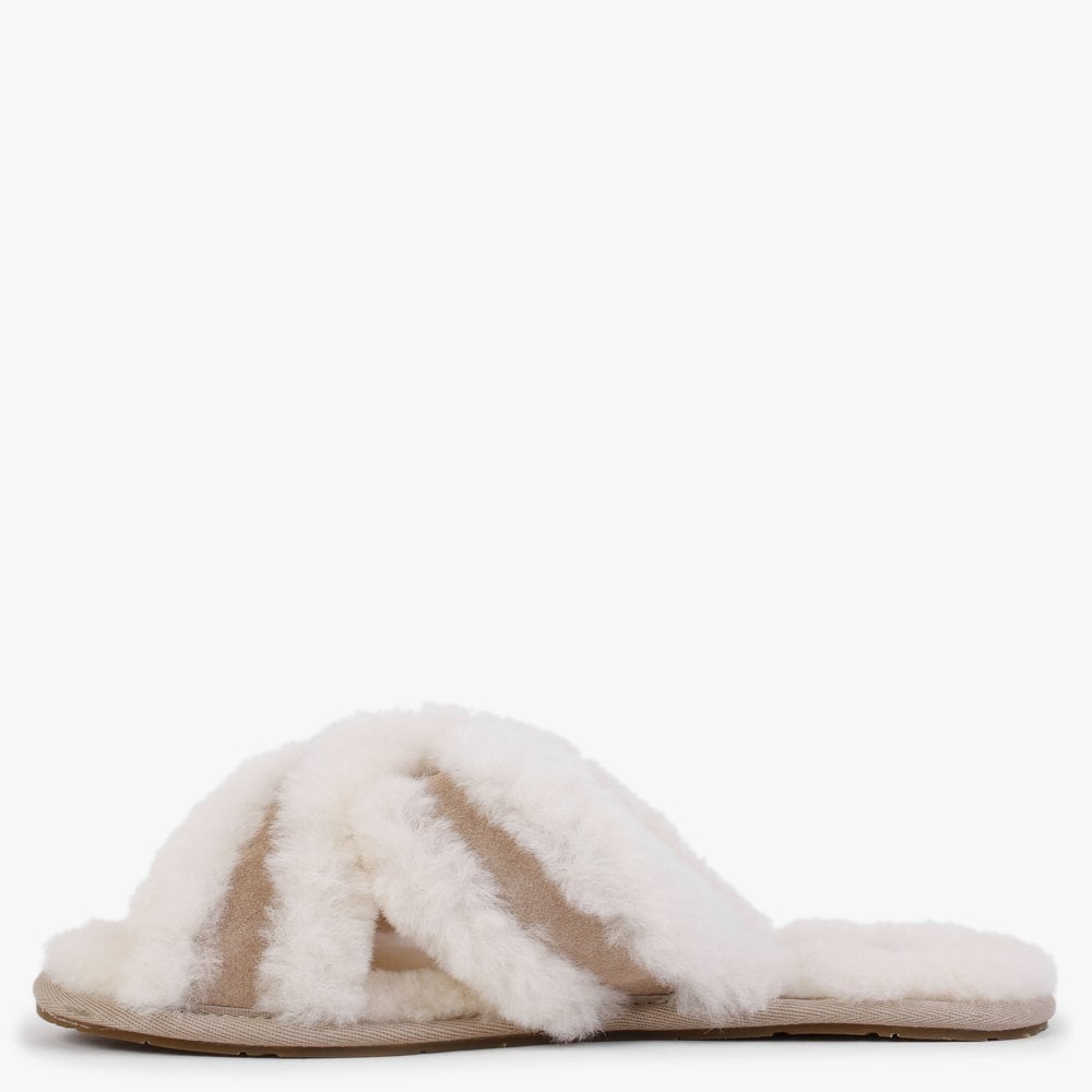 Scuffita Sand Sheepskin Slippers