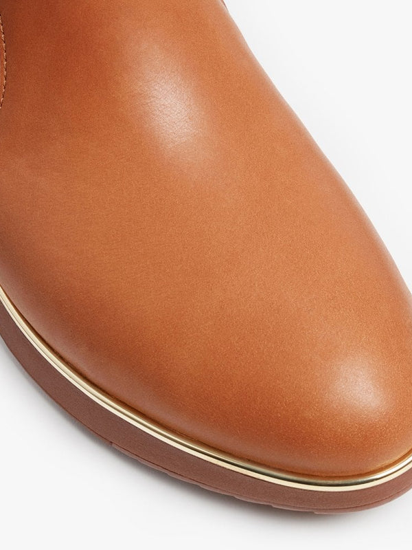 Jacinta Light Tan Leather Ankle Boots