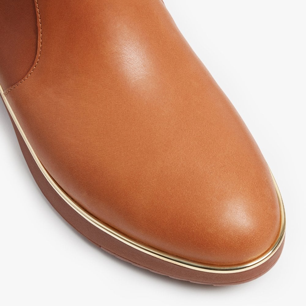 Jacinta Light Tan Leather Ankle Boots