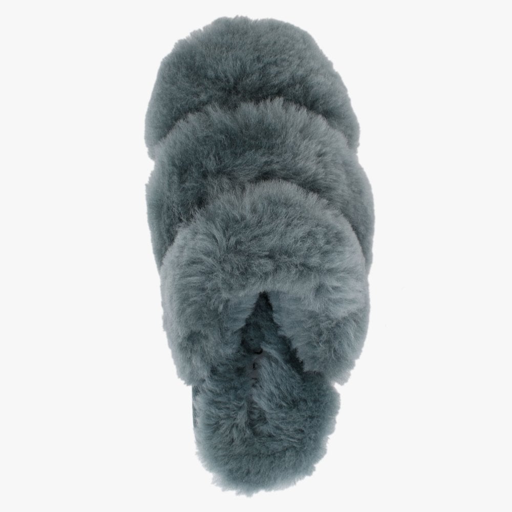 Shree Green Sheepskin Slippers
