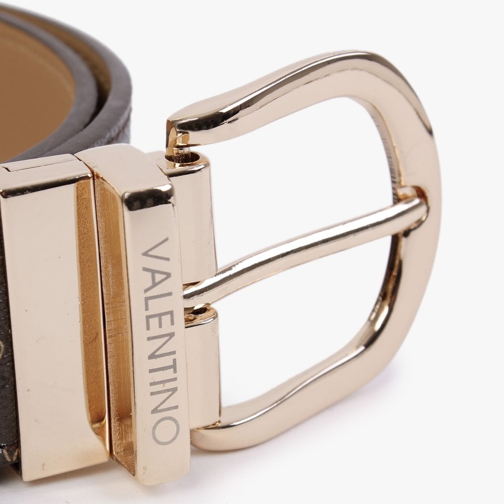 Liuto Wide Cuoio Multi Logo Belt
