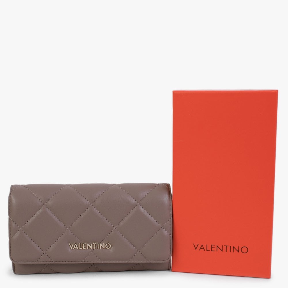 Ocarina Taupe Quilted Flap-Over Wallet