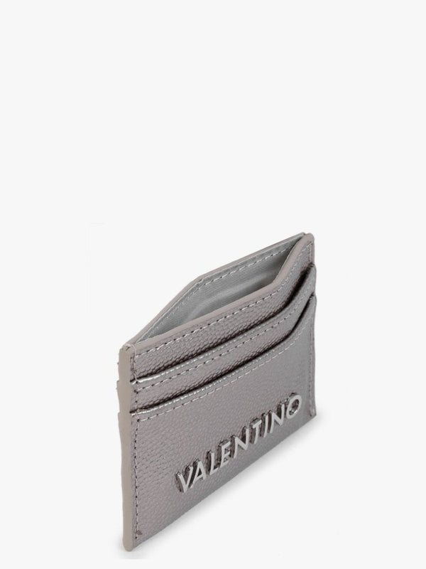 Divina Grigio Met Pebbled Card Case