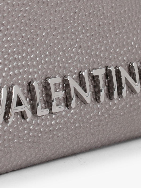 Divina Grigio Met Pebbled Card Case