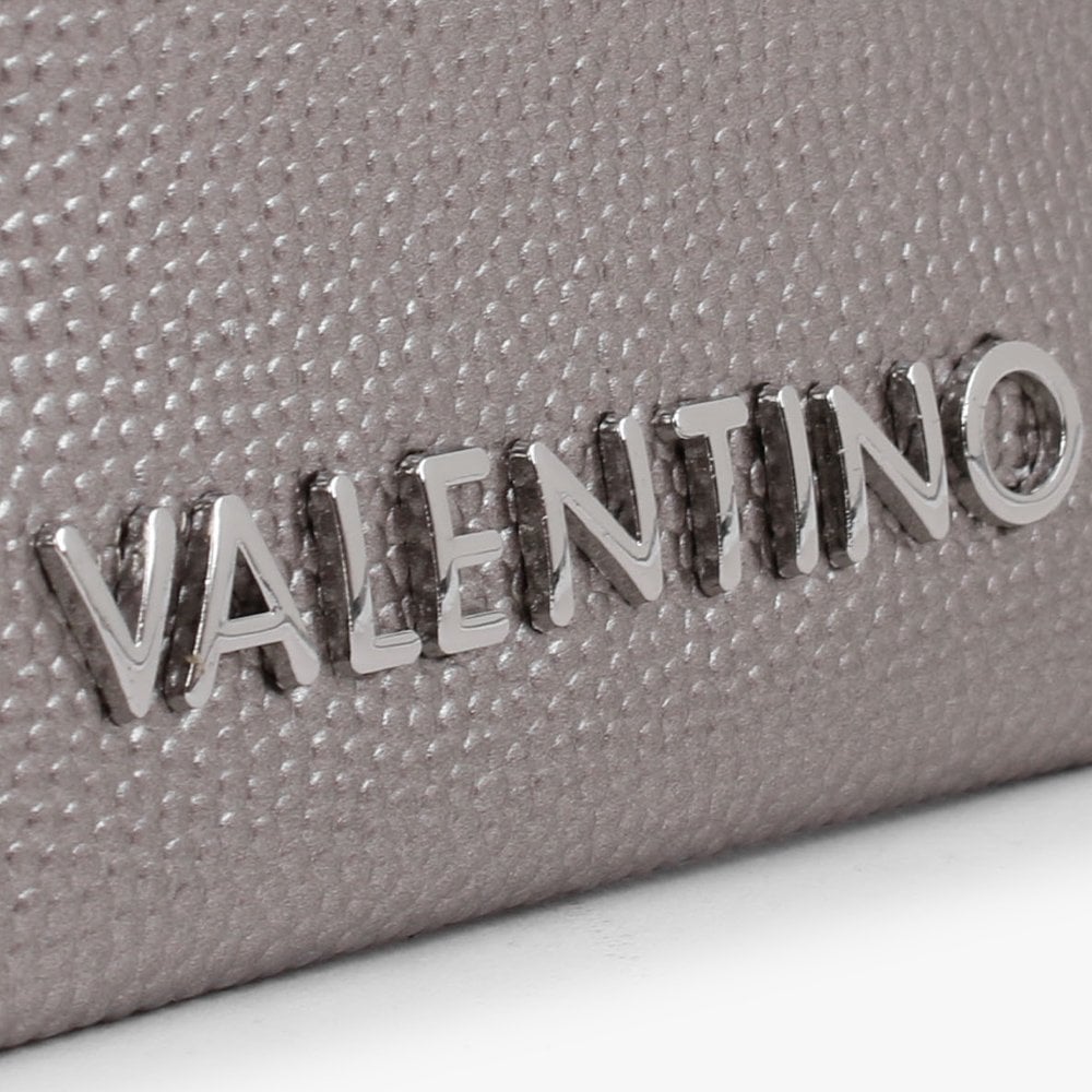 Divina Grigio Met Pebbled Card Case