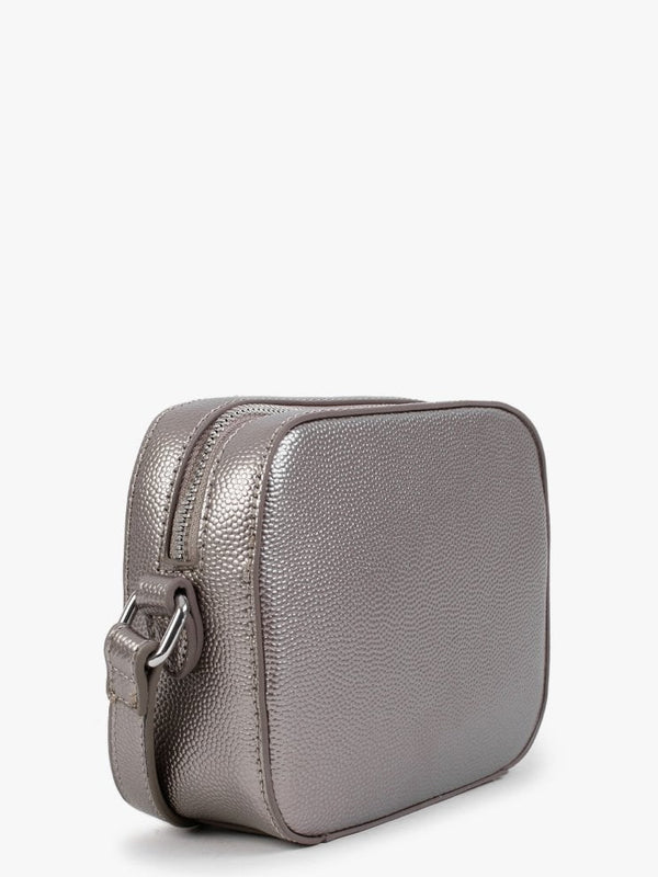 Divina Pewter Pebbled Camera Bag