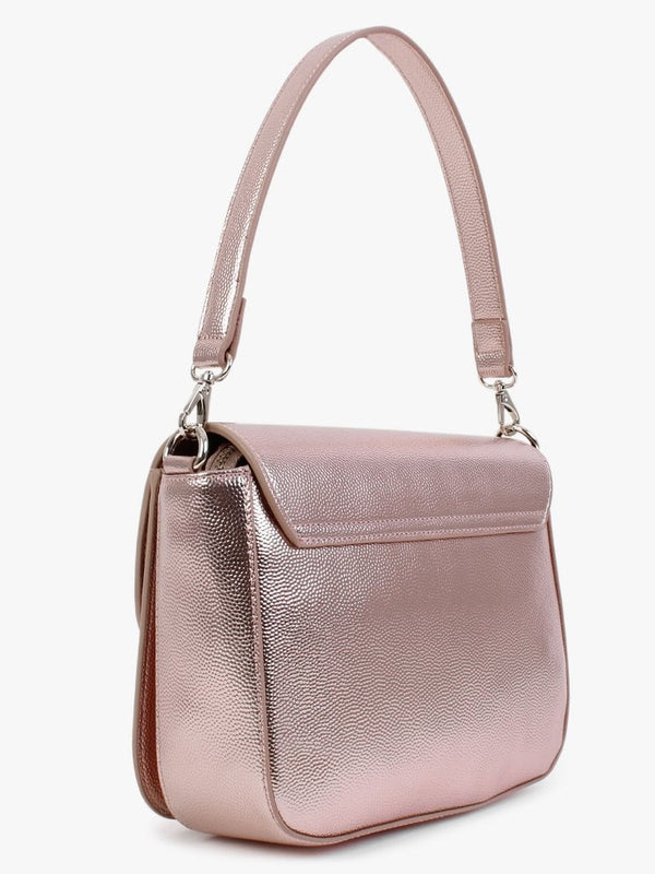 Divina Large Rosa Ramato Pebbled Shoulder Bag