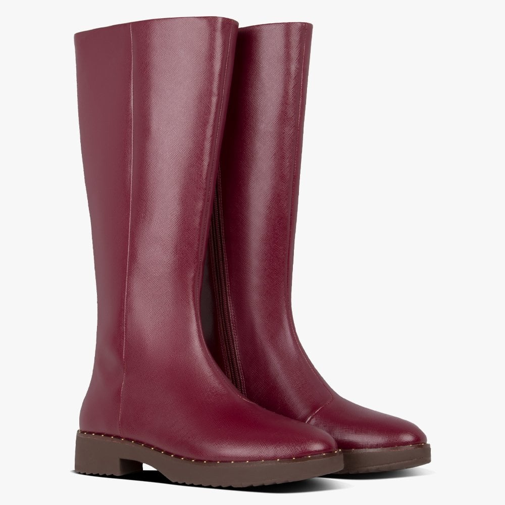 Mari Safferano Lingonberry Knee Boots