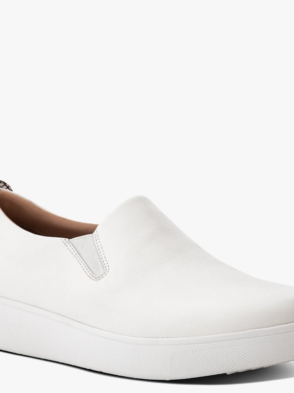 Sania Exotic Embossed Beetroot Mix Leather Trainers