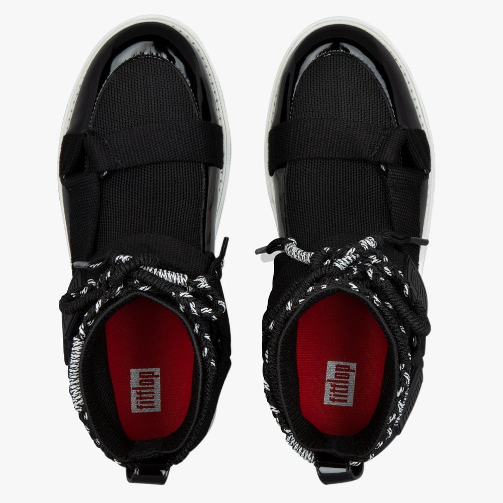 Spacer Z Strap Black Trainer Ankle Boots