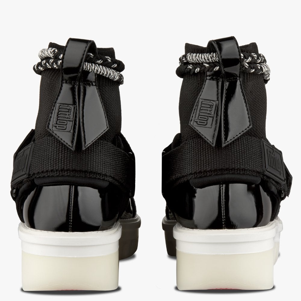 Spacer Z Strap Black Trainer Ankle Boots
