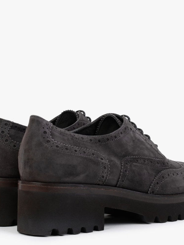 Grey Suede Brogues