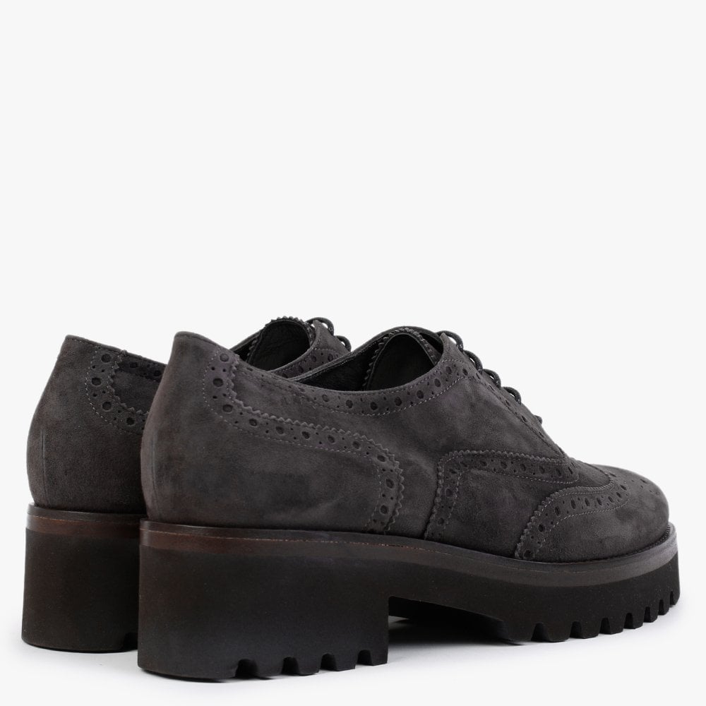 Grey Suede Brogues