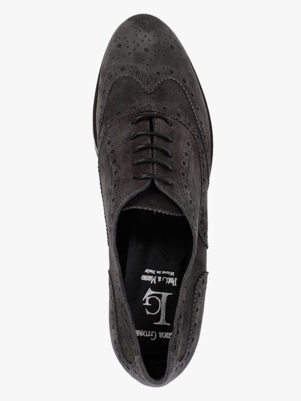 Grey Suede Brogues