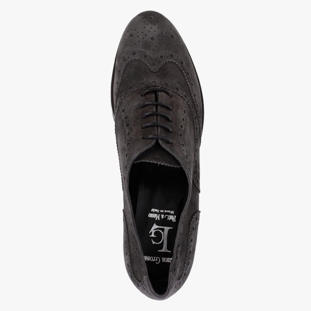 Grey Suede Brogues
