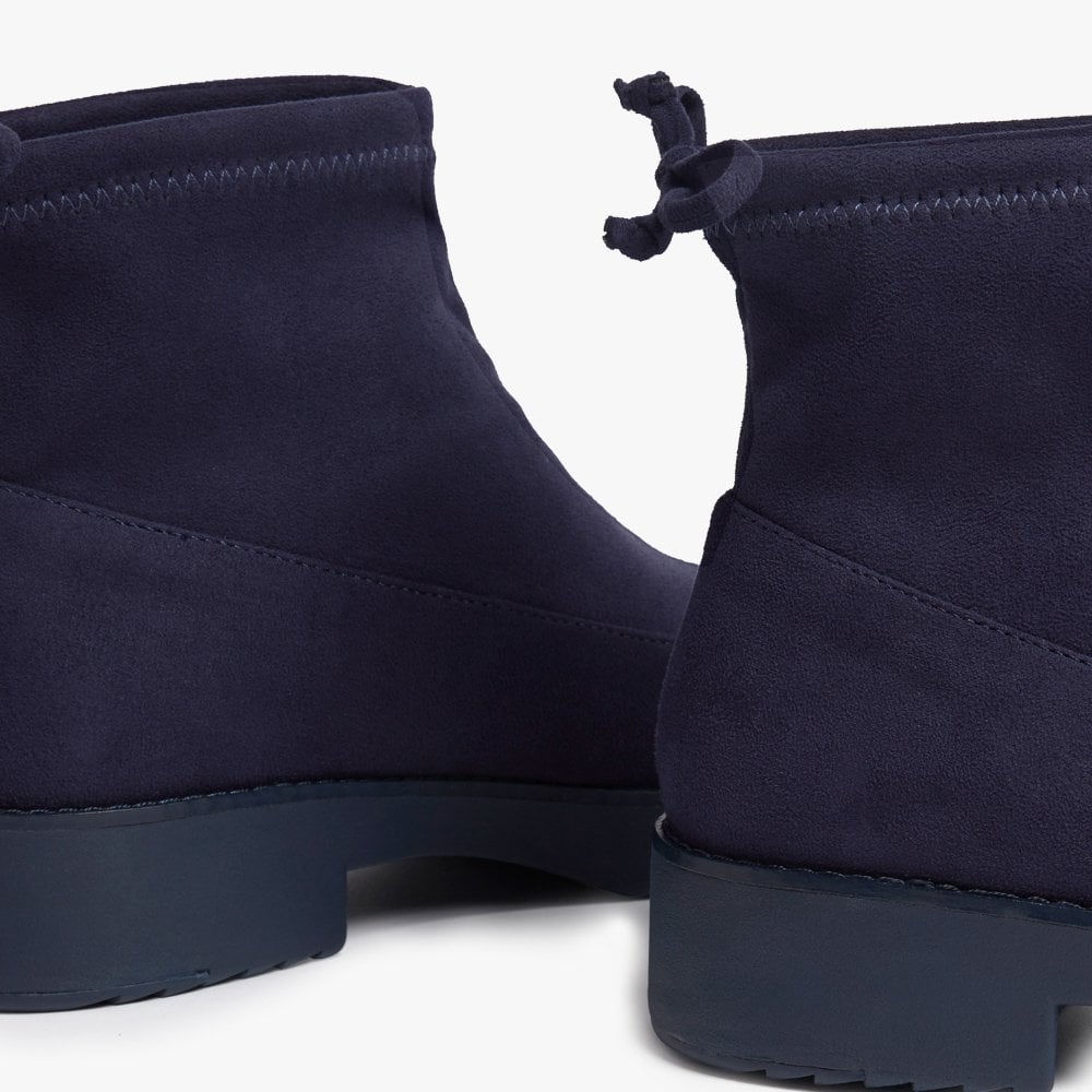 Briget Stretch Maritime Blue Ankle Boots