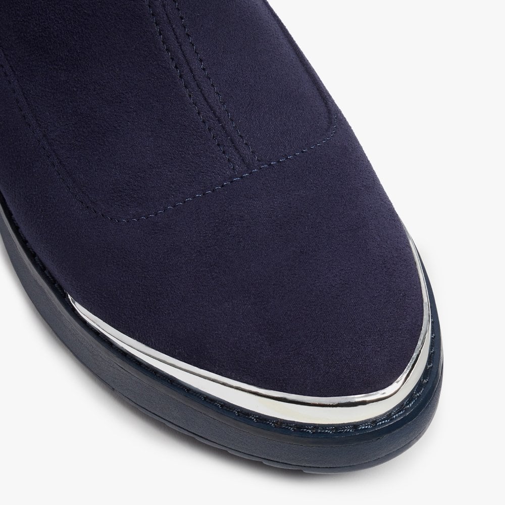 Briget Stretch Maritime Blue Ankle Boots