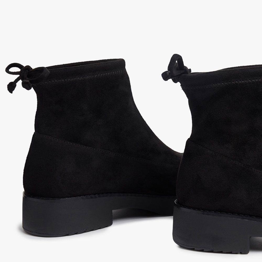 Briget Stretch All Black Ankle Boots