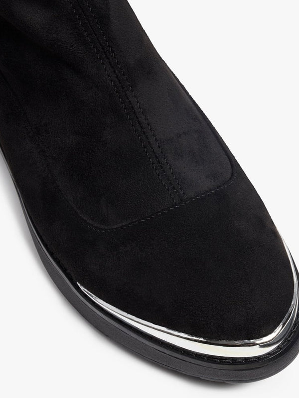 Briget Stretch All Black Ankle Boots
