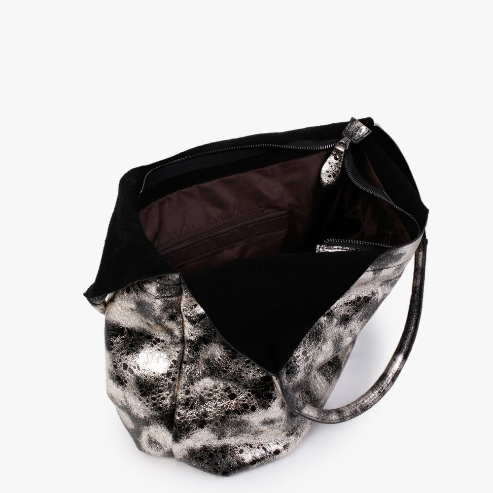 Gold & Black Metallic Shoulder Bag